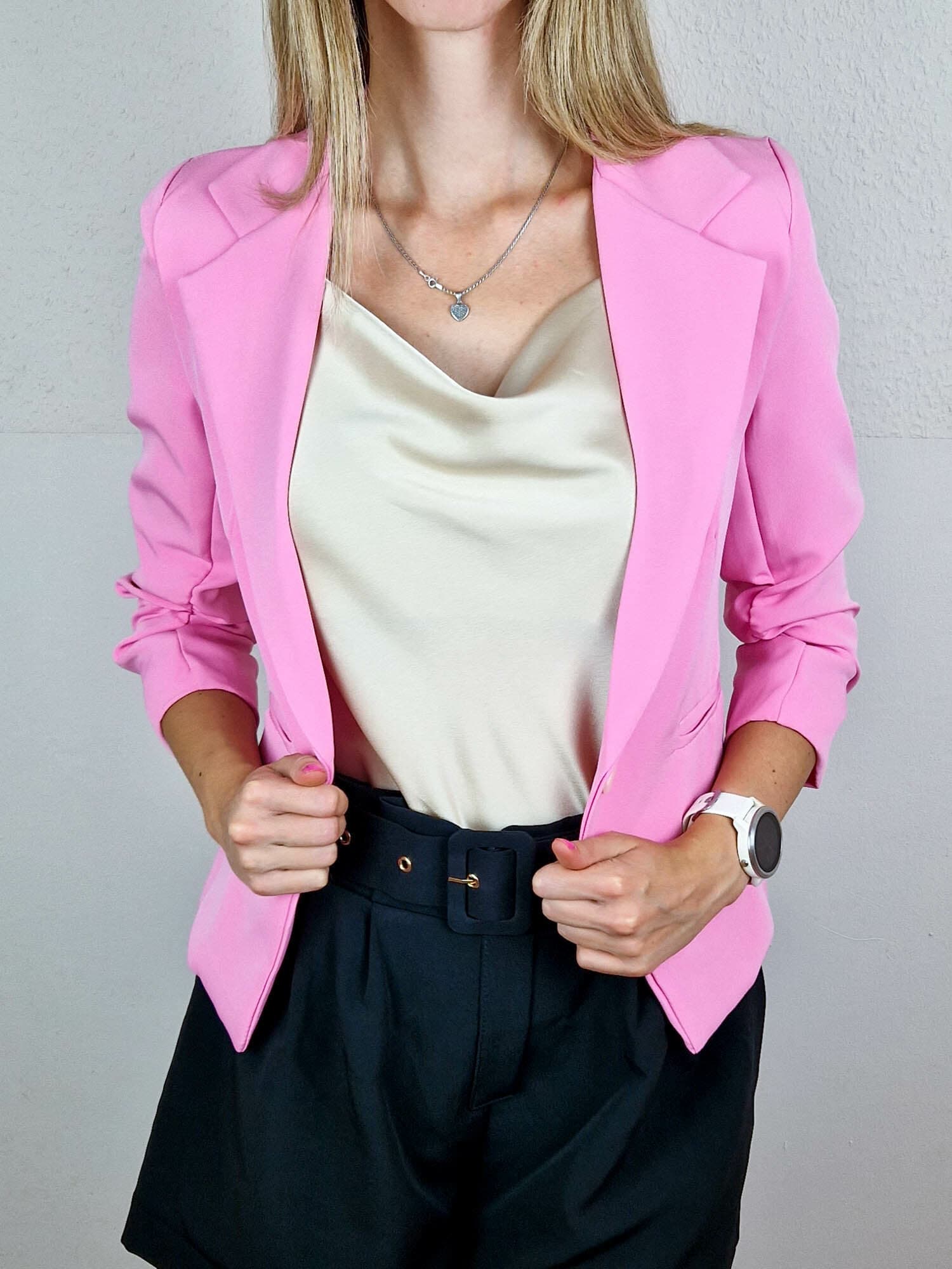 Pearl rövid rózsaszín blézer – 40-42 méret