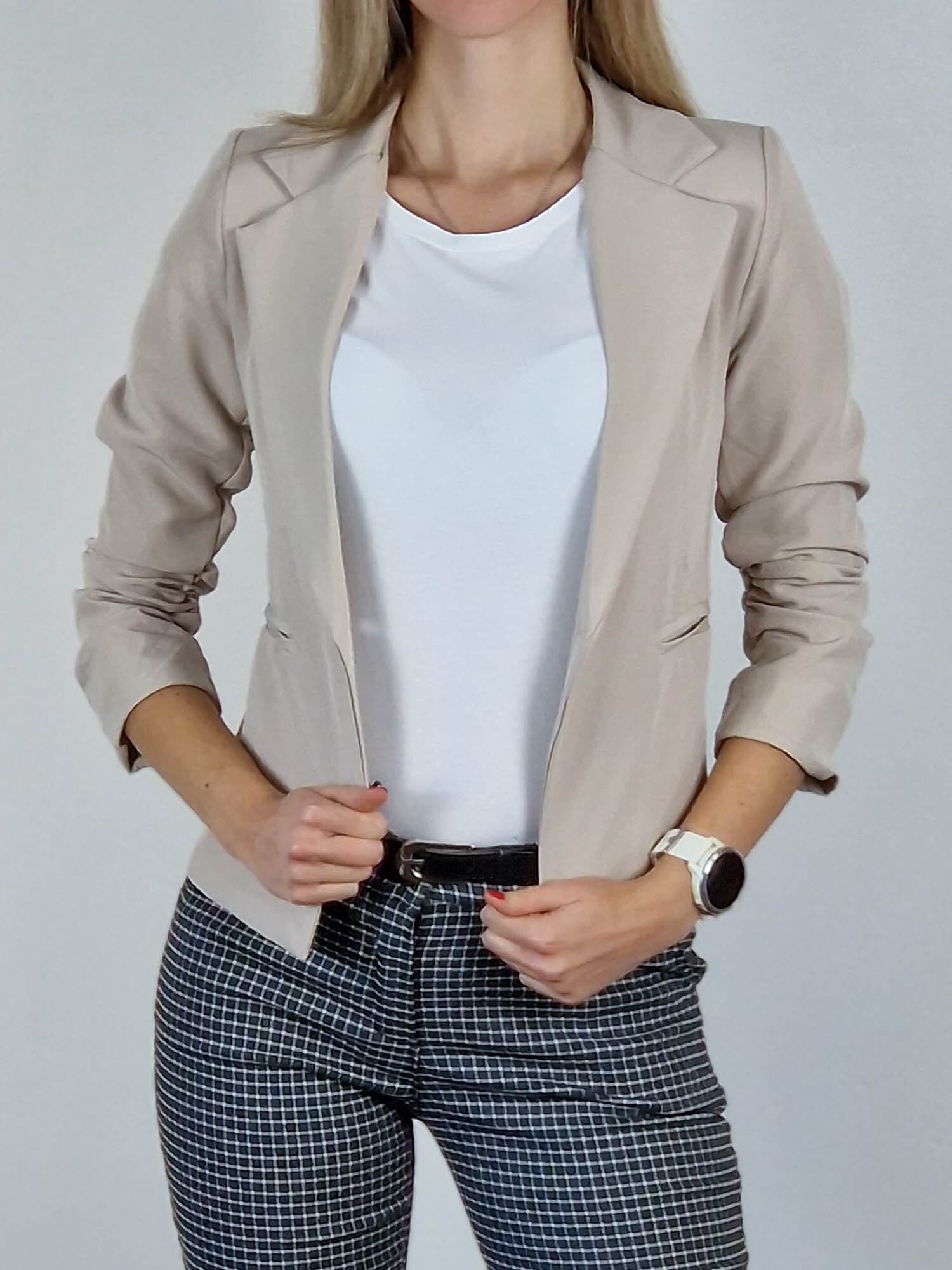 Pearl rövid krémszínű blézer – 40-42 méret