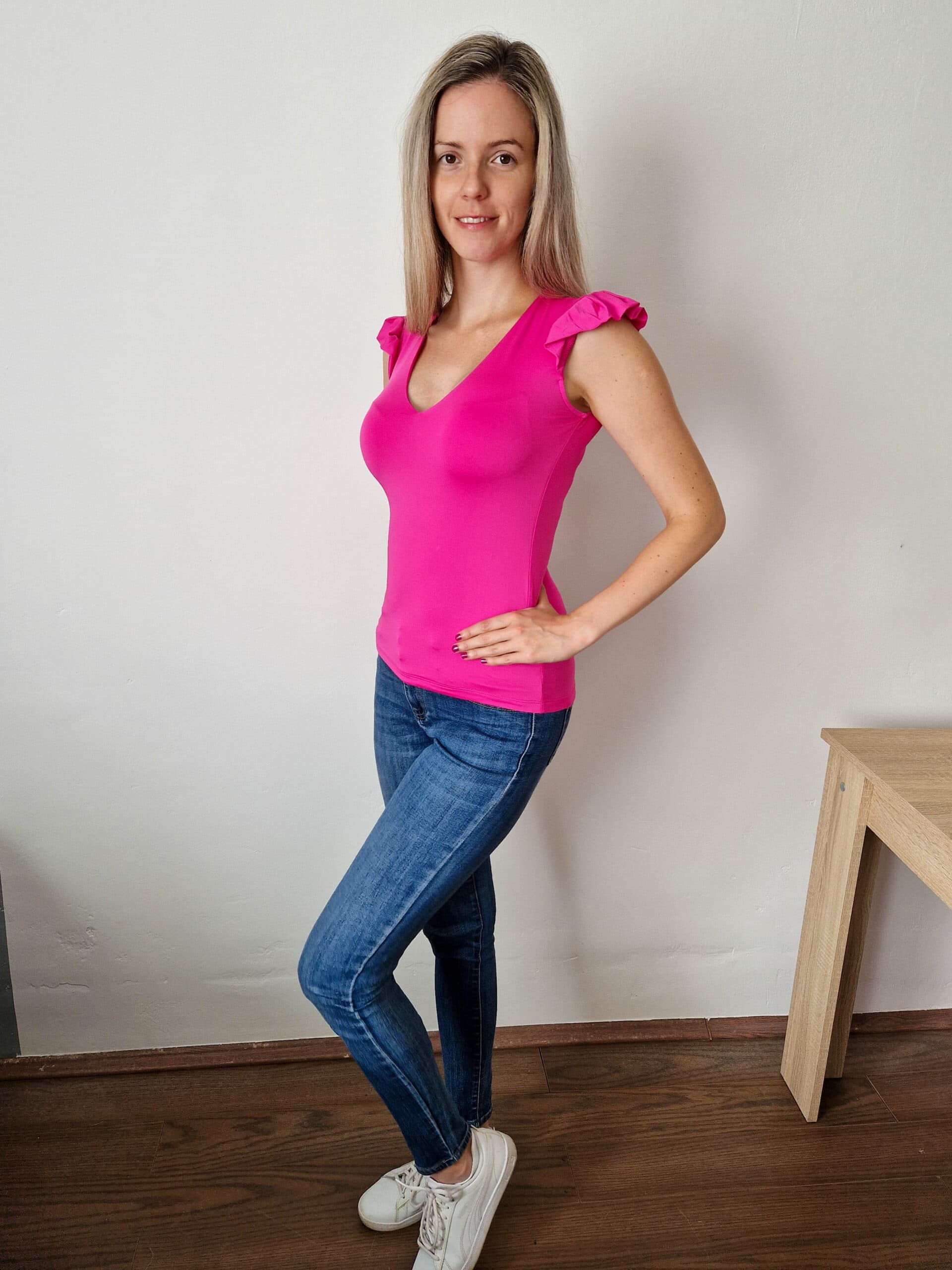 love-fodros-vallu-ujjatlan-fukszia-felso-4