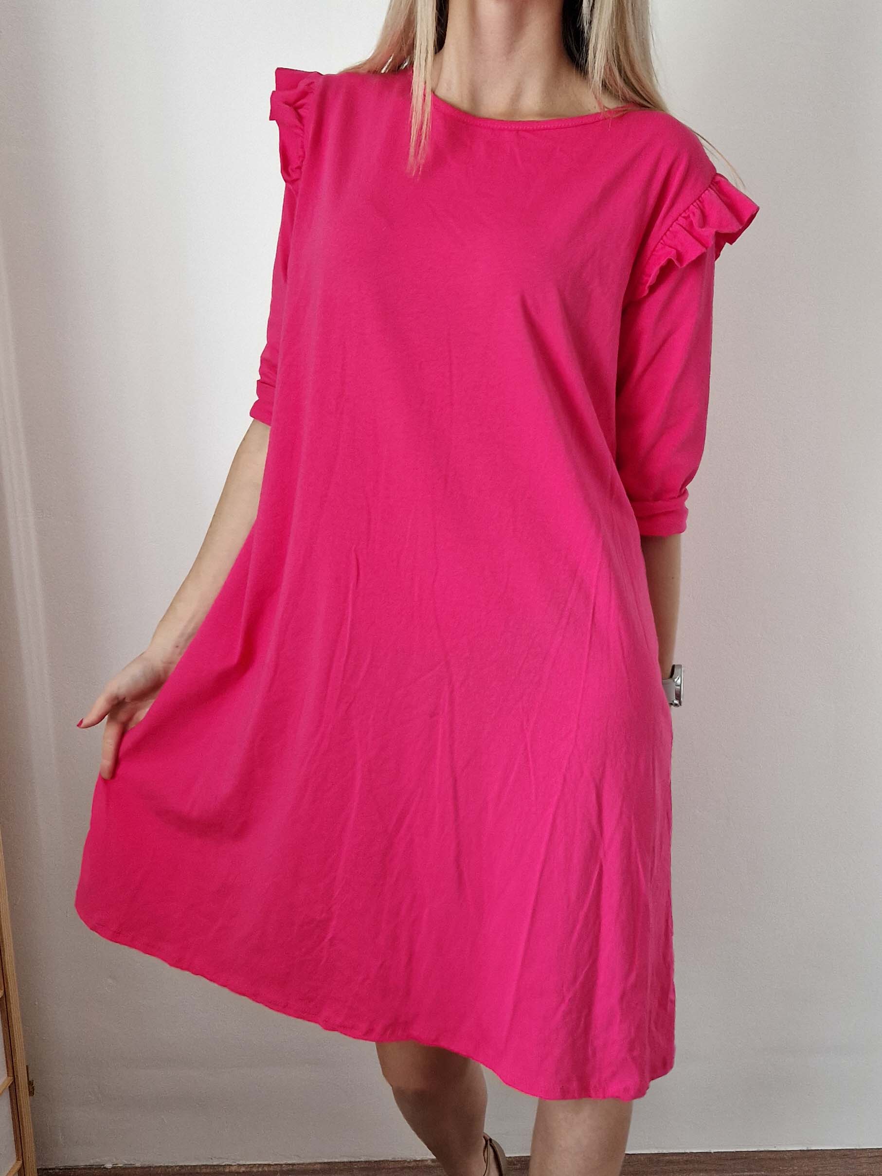 lotti-pink-fodros-vallu-pamut-ruha-haromnegyedes-ujjal-11