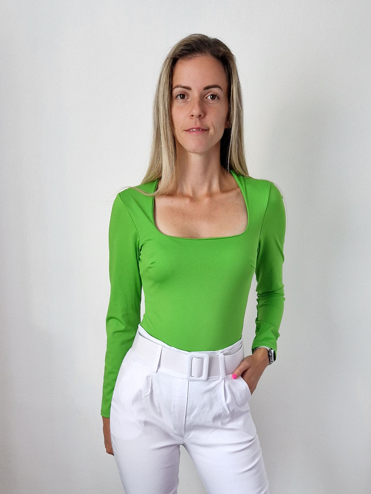 Niki zöld dekoltált body