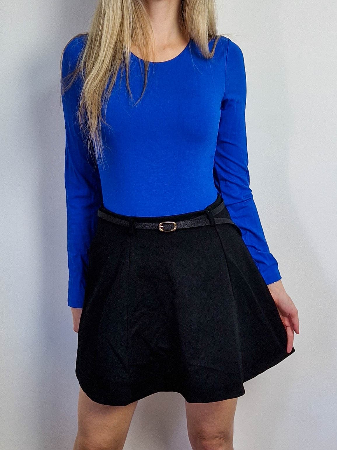 Alice királykék kereknyakú body