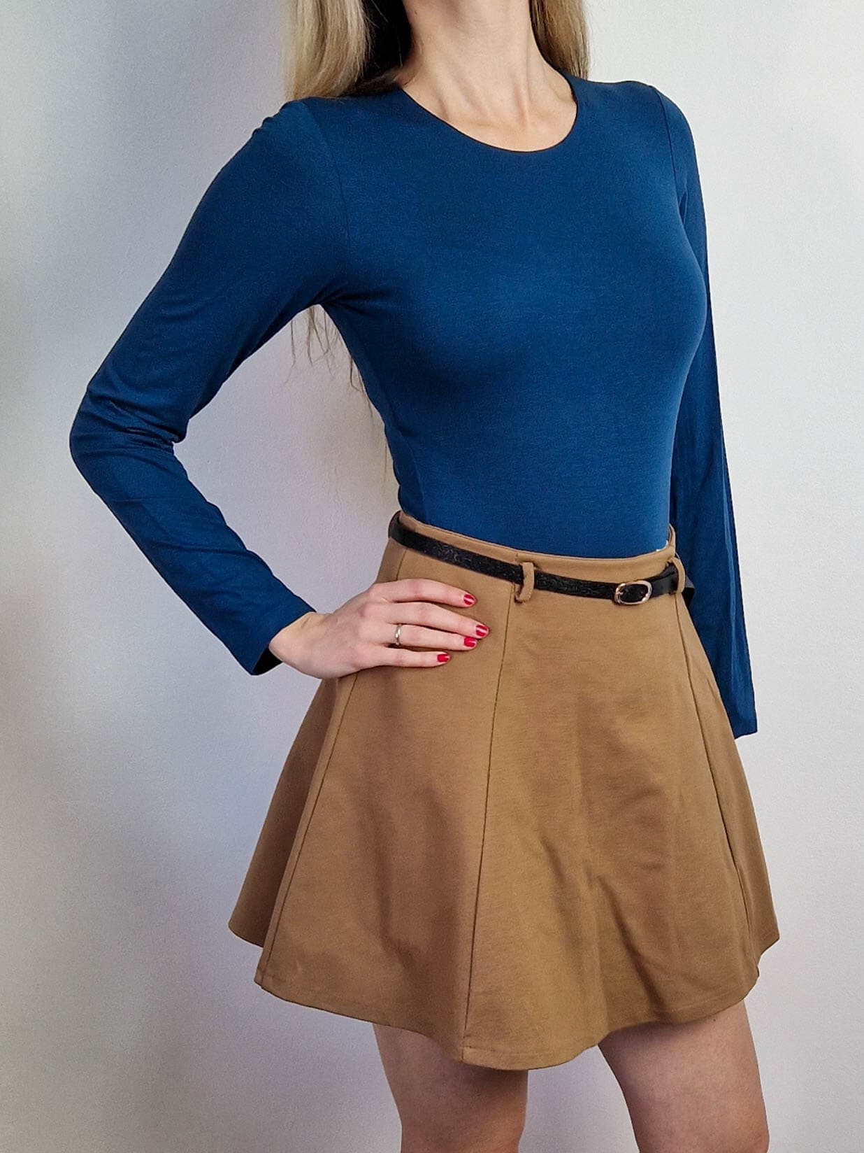 Alice petrol kereknyakú body