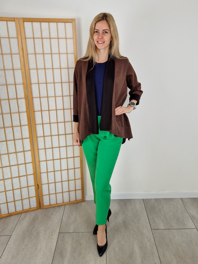 Glow zöld gombos blézer szett M-XL