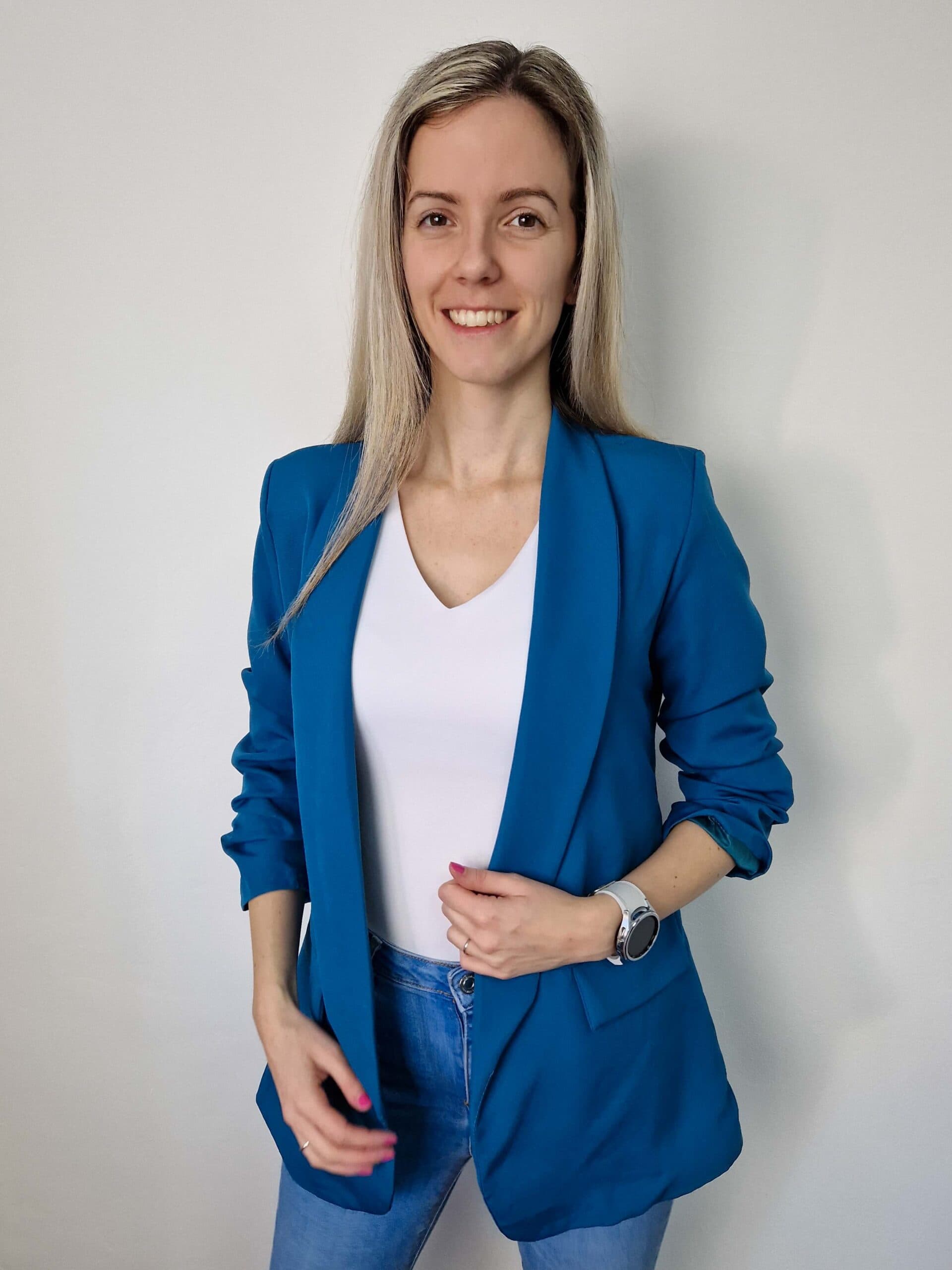 Ingrid petrol blézer