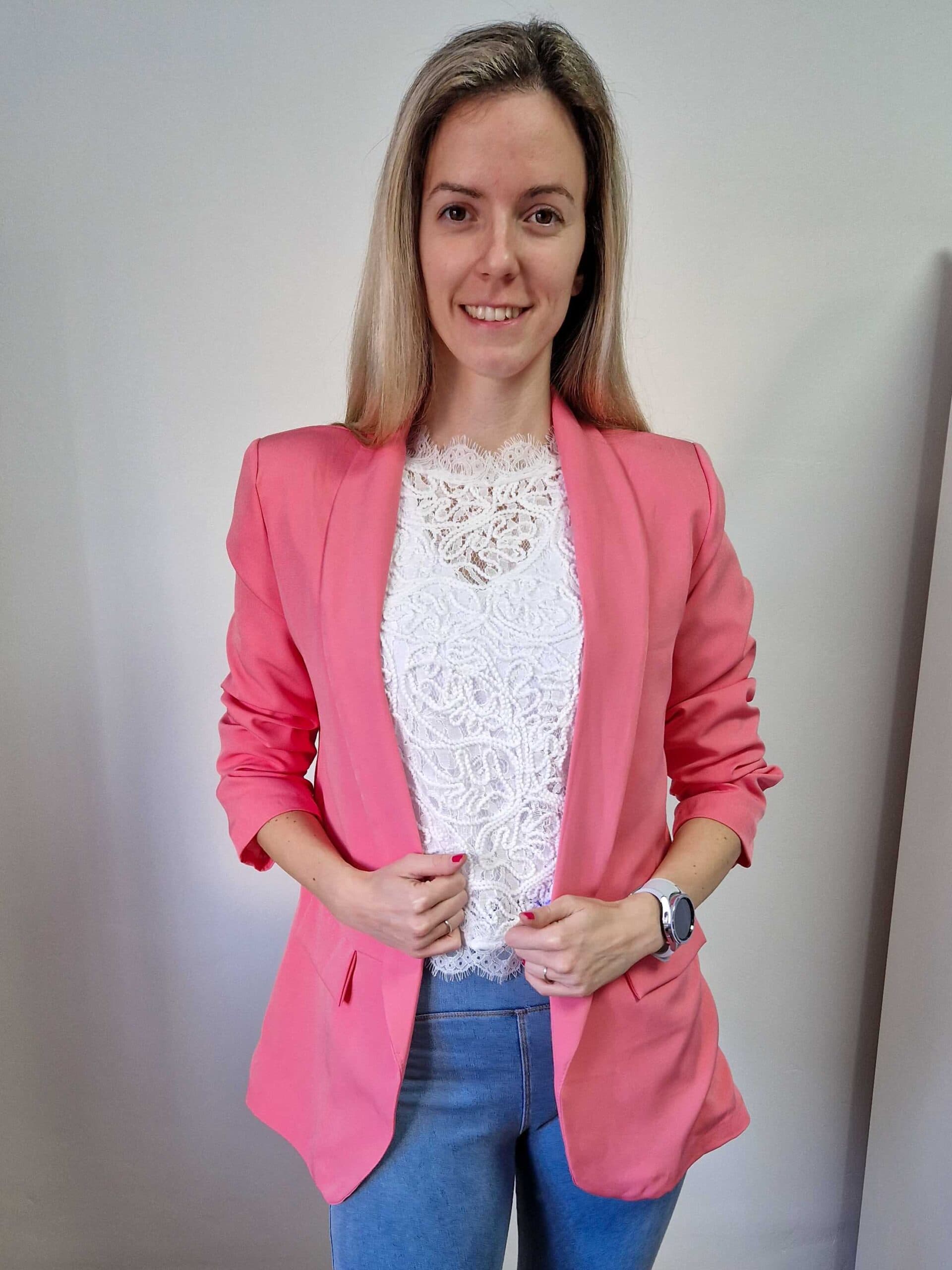Ingrid bubblegum rózsaszín blézer