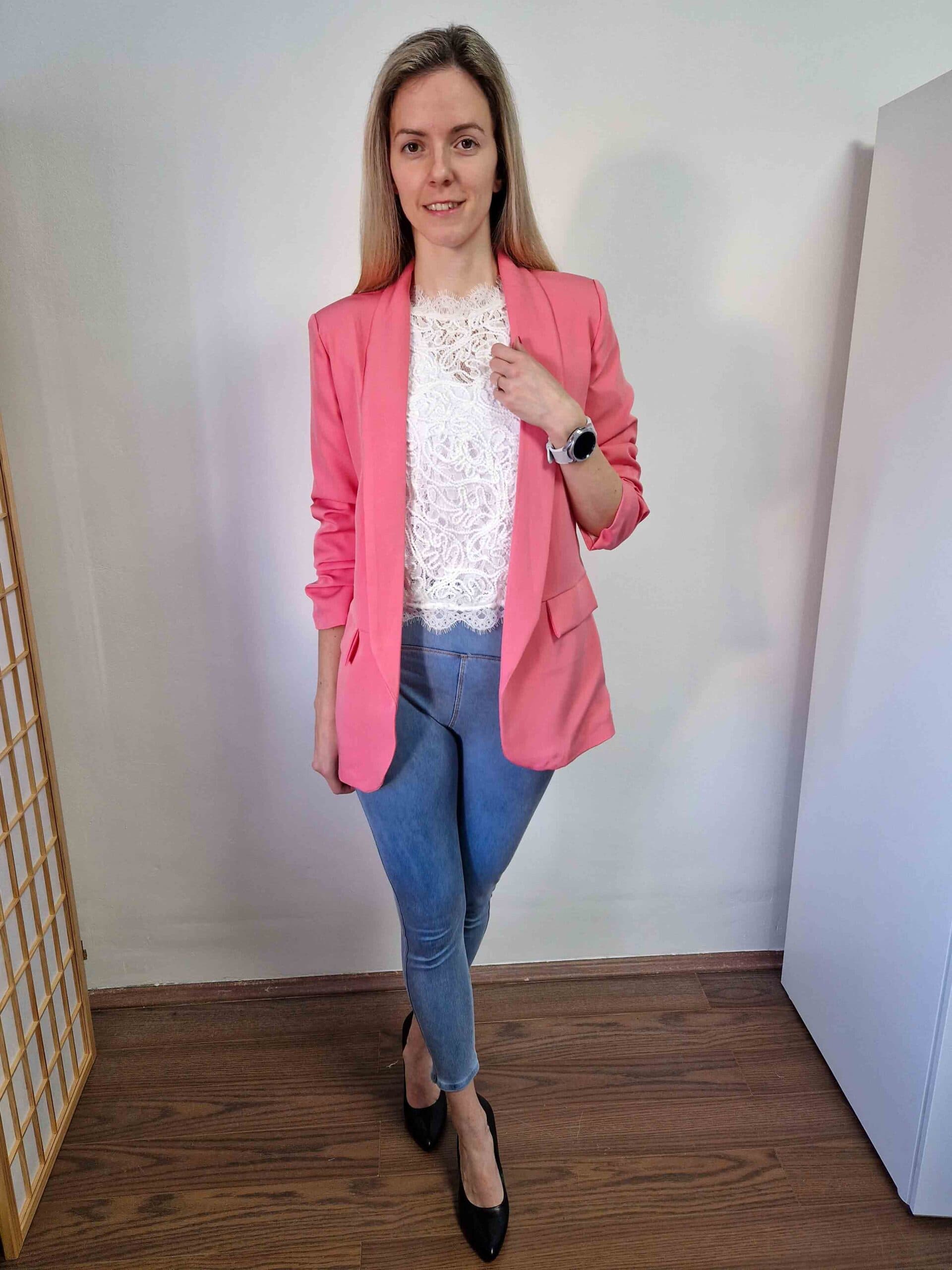 Ingrid bubblegum rózsaszín blézer