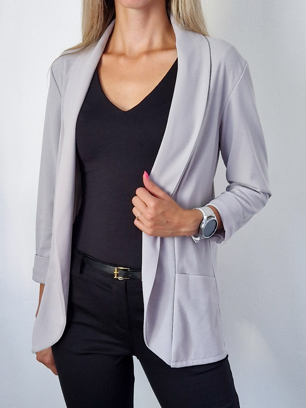 Shine világosszürke blézer