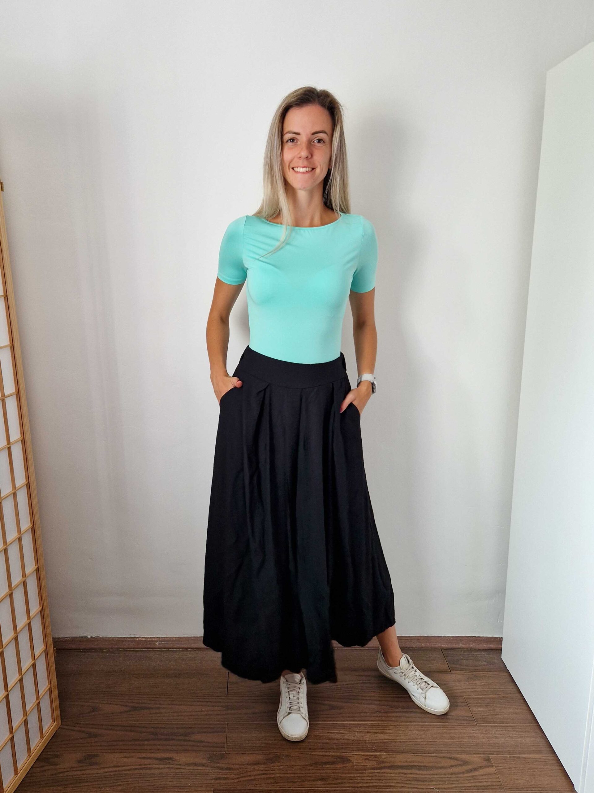 Love menta rövid ujjú kereknyakú basic felső