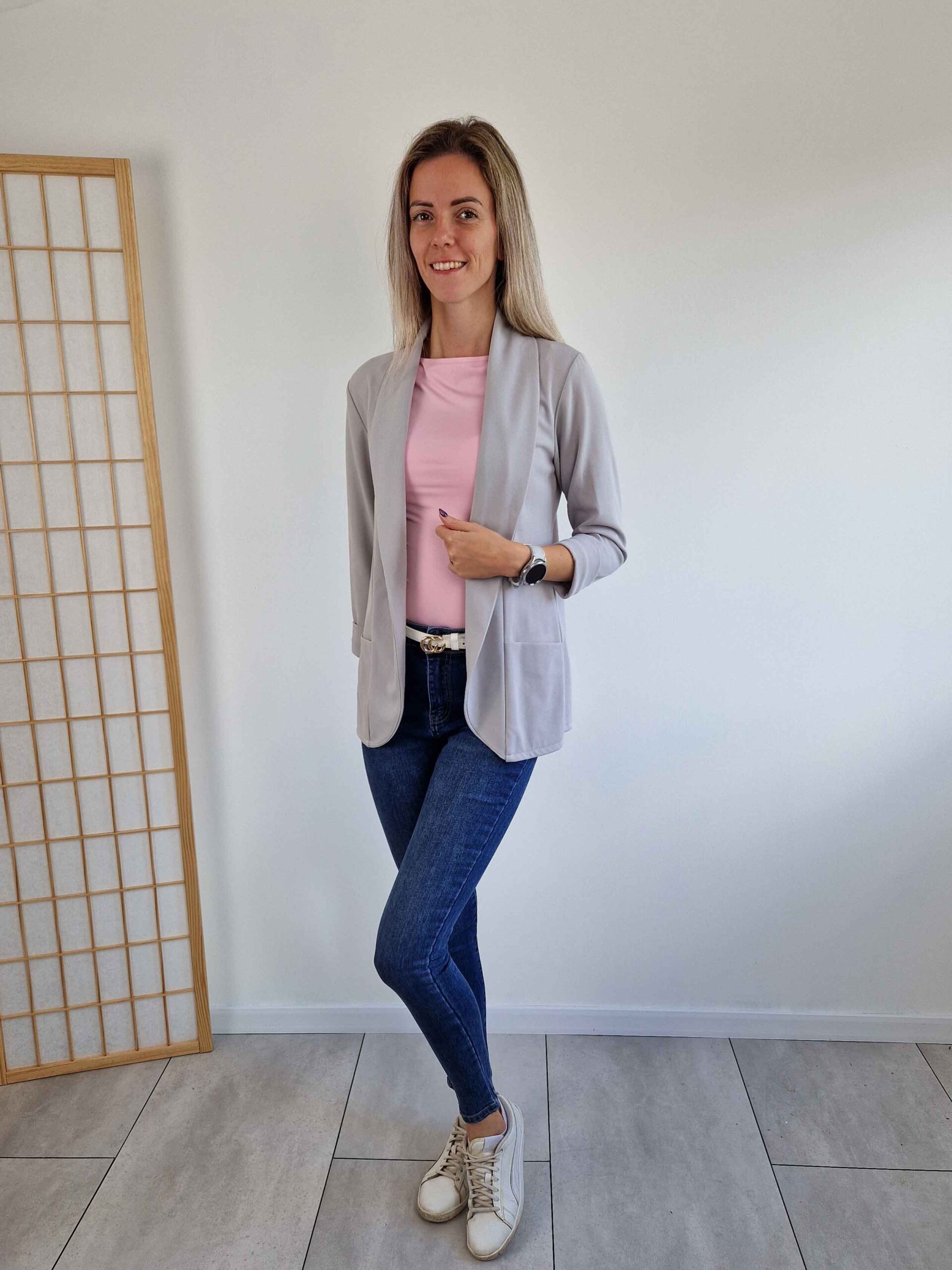 Love babarózsaszín rövid ujjú kereknyakú basic felső