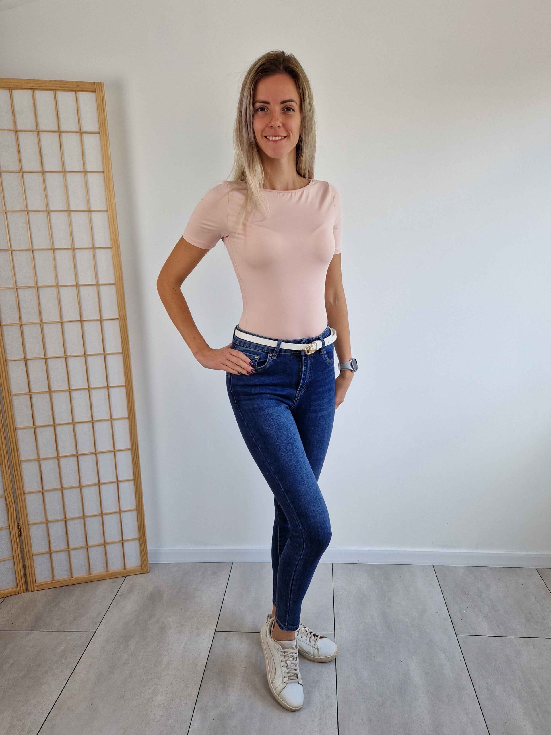Love púder rövid ujjú kereknyakú basic felső