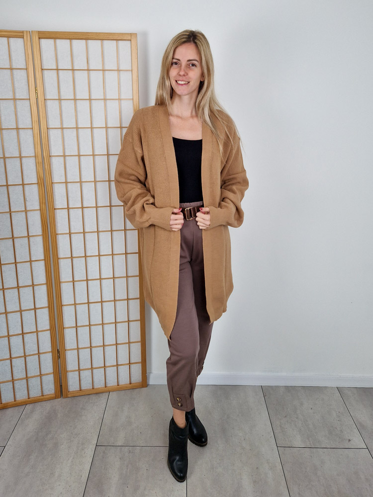 Olga puha barna kötött kardigán