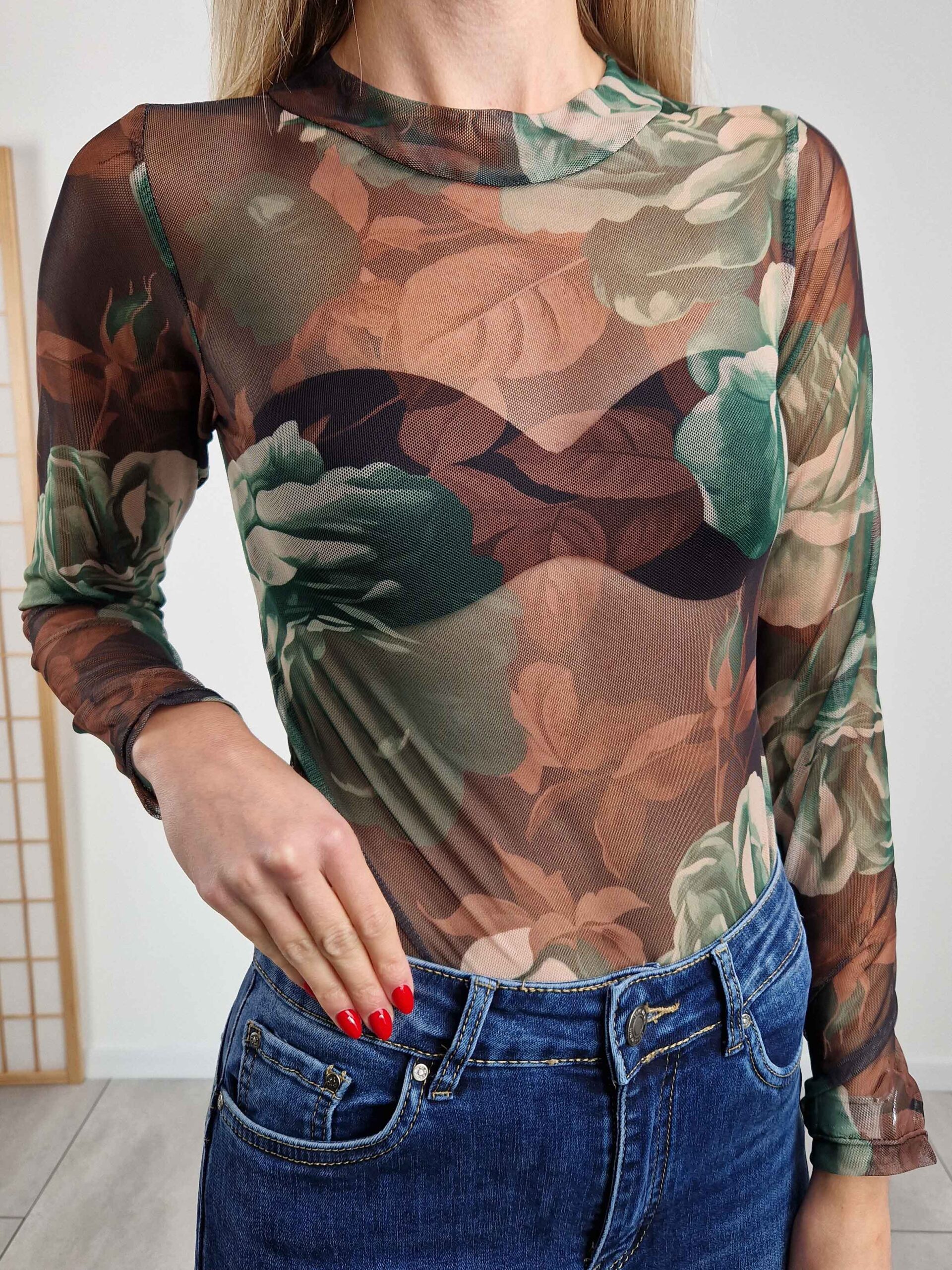 Fleur barna virágmintás tüll body