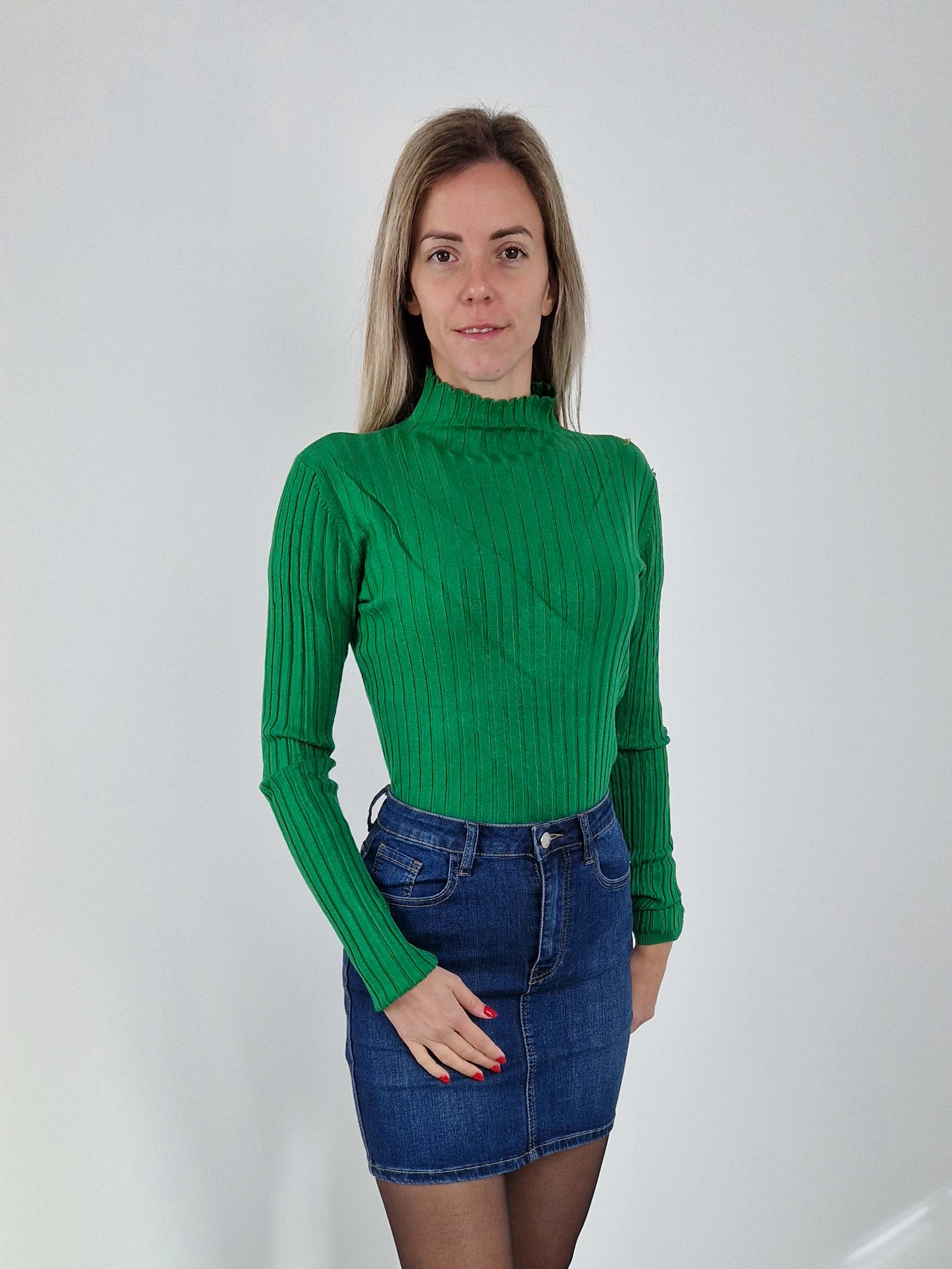 loisa-extra-puha-garbos-nyaku-zold-pulover-2