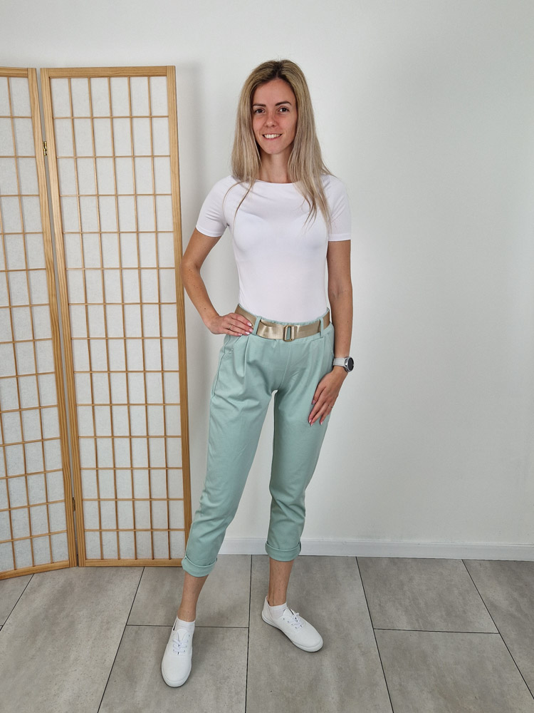 Love hófehér rövid ujjú kereknyakú basic felső