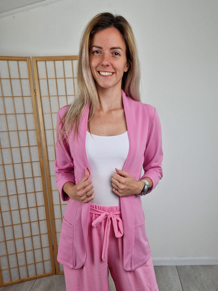 Shine málna rózsaszín blézer
