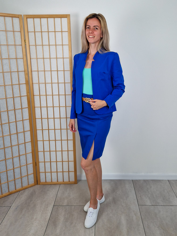 Camilla királykék elegáns blézer