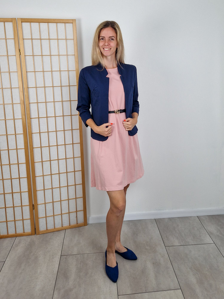 Camilla sötétkék elegáns blézer