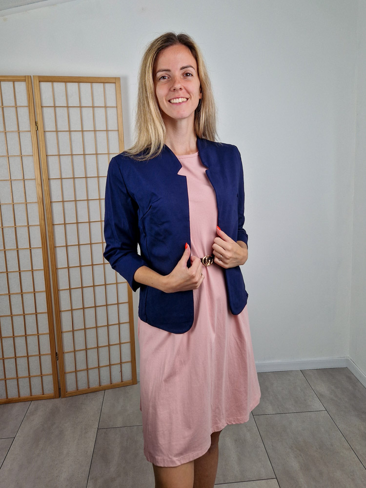 Camilla sötétkék elegáns blézer