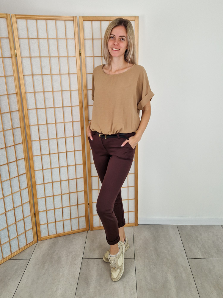 Kati barna alul megkötős ejtett vállú felső – oversize