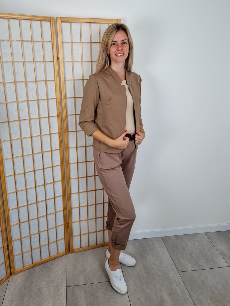 Camilla barna elegáns blézer