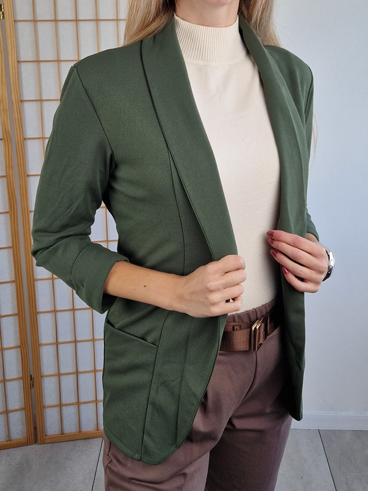 Shine khaki blézer
