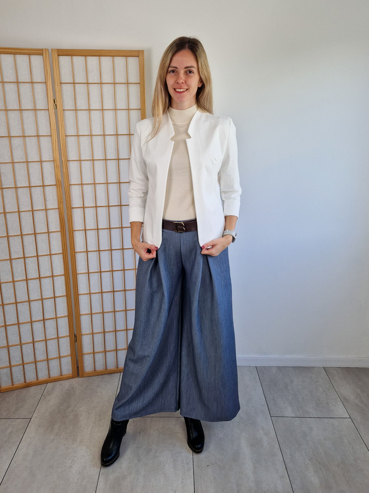 Camilla fehér elegáns blézer