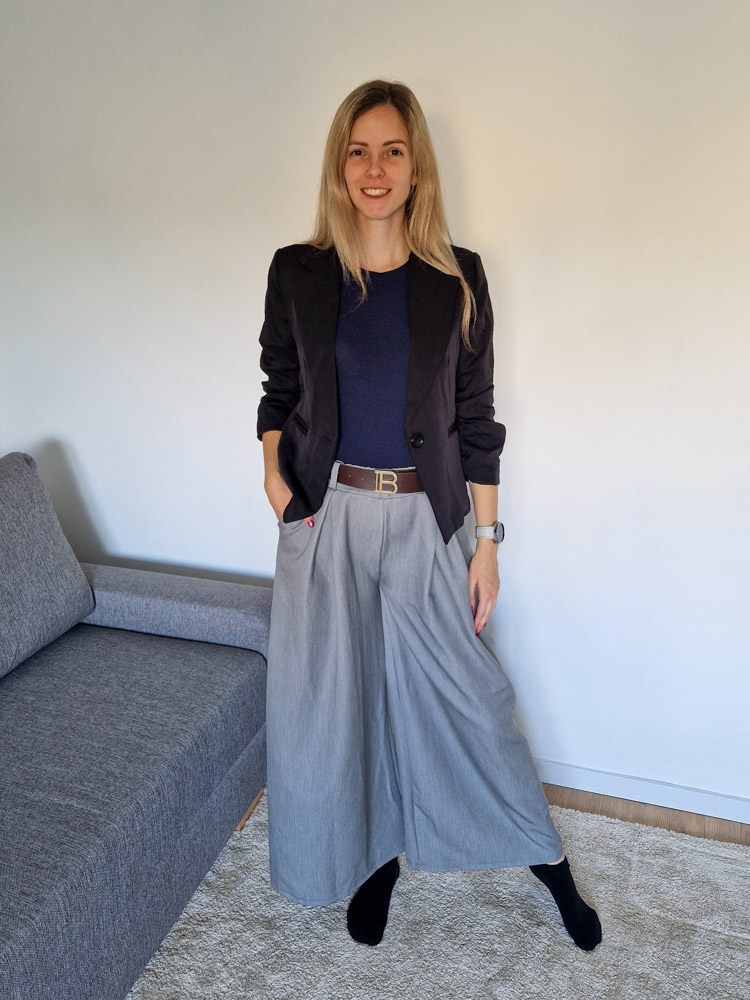 Pearl rövid fekete blézer – 38-40 méret