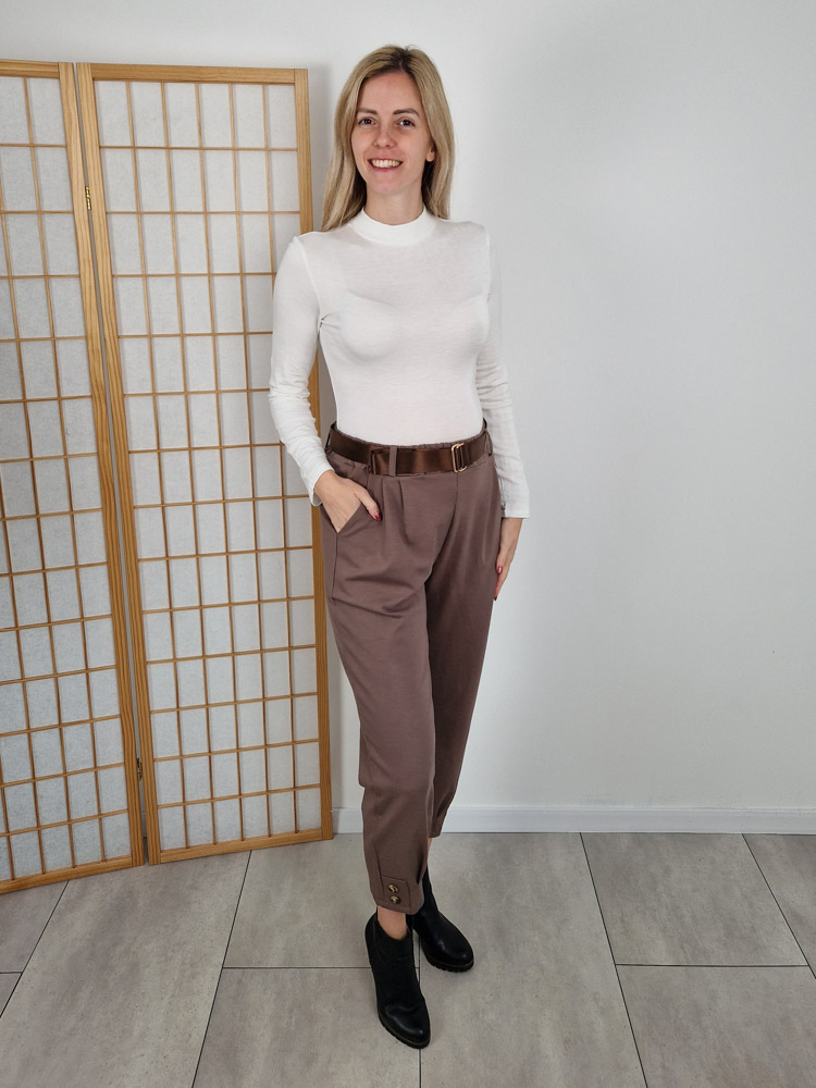 Emma fehér pihe-puha félgarbós basic felső plüss béléssel XL méretig
