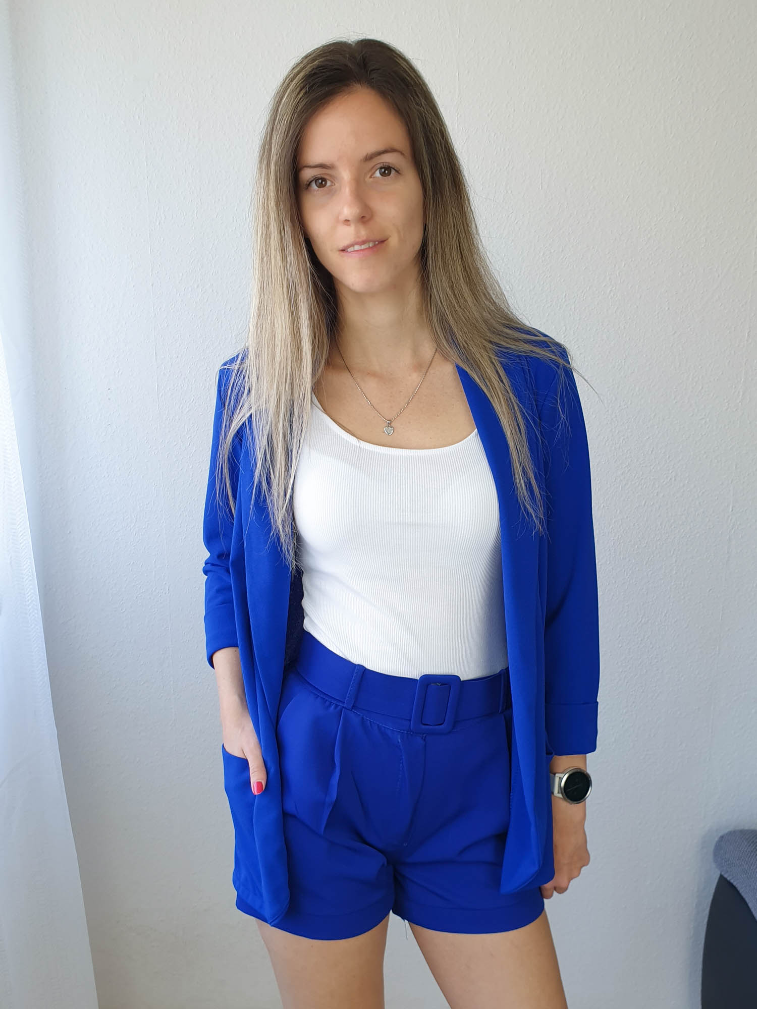 Shine királykék blézer