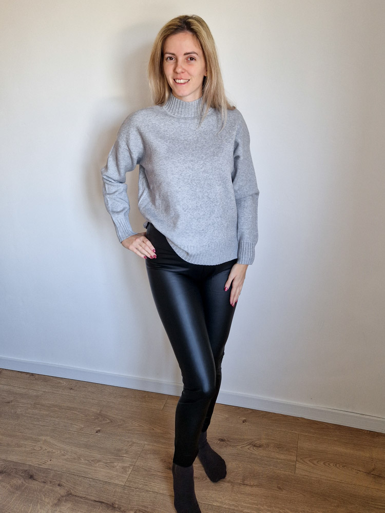 Nitta fekete bélelt thermo leggings – matt