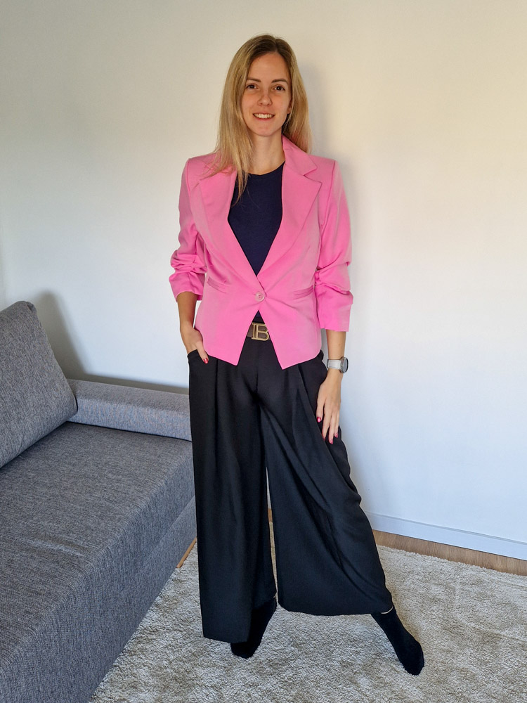 Pearl rövid rózsaszín blézer – 40-42 méret