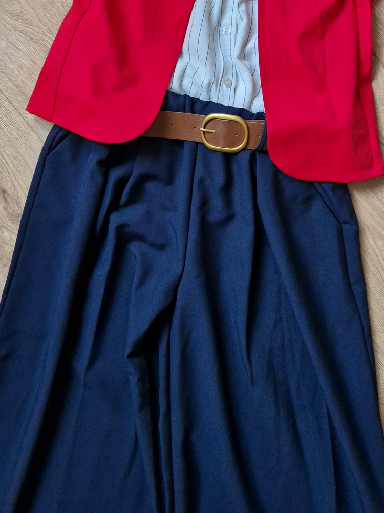 Linett sötétkék palazzo nadrág XL méretig