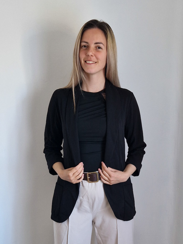 Shine fekete blézer