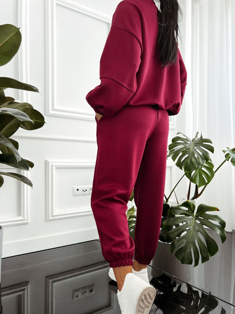 Soft mood bordó szabadidő szett