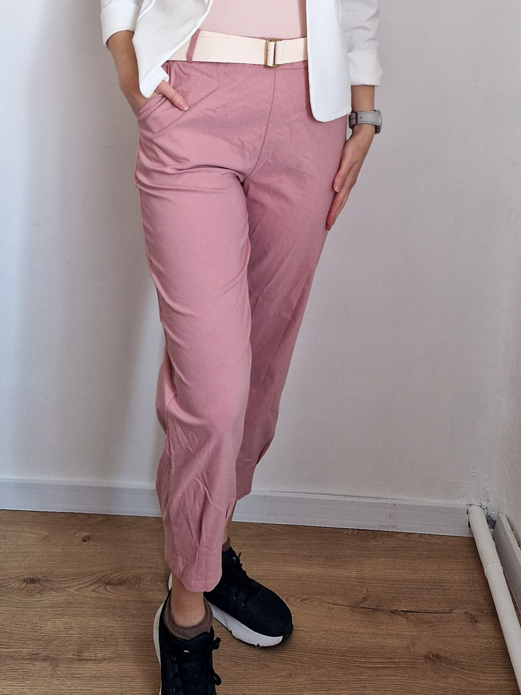 Anita mályva mom fazonú női nadrág ajándék övvel – elegáns, kényelmes fazon XL méretig