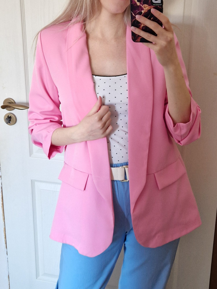 Ingrid rózsaszín blézer – 38-40 méret