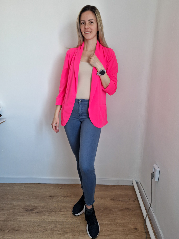 Shine neonpink blézer