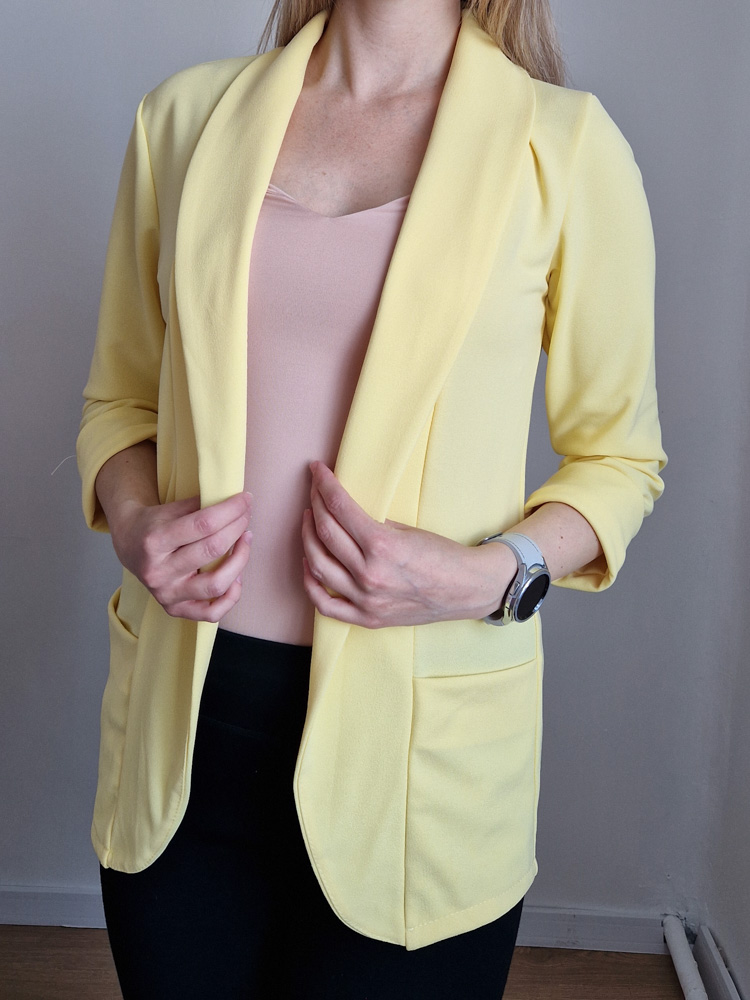Shine pasztellsárga blézer