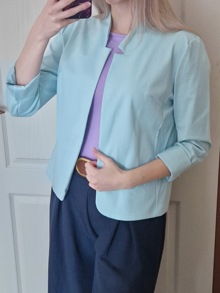 Camilla türkiz elegáns blézer