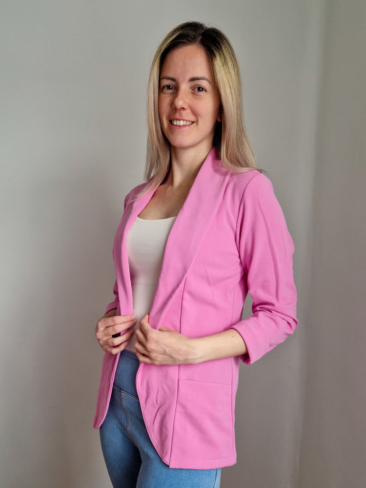 Shine málna rózsaszín blézer