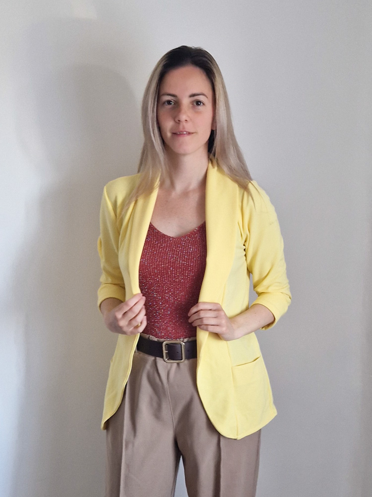 Shine pasztellsárga blézer