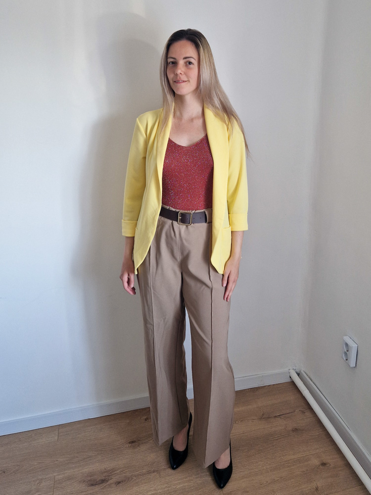 Shine pasztellsárga blézer