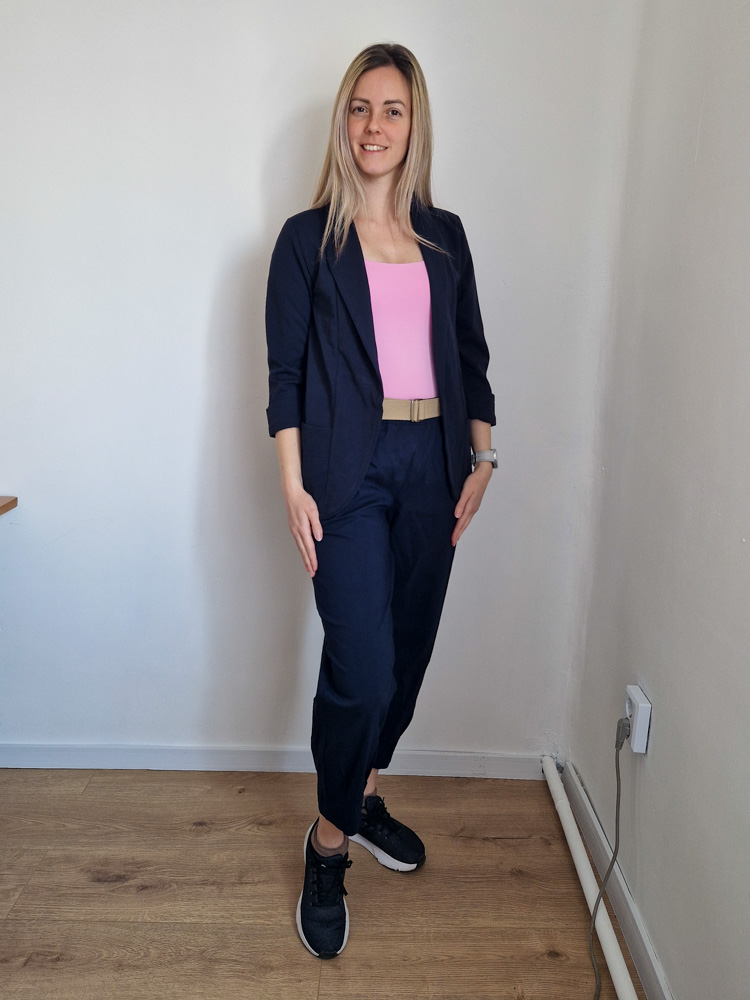 Shine sötétkék blézer