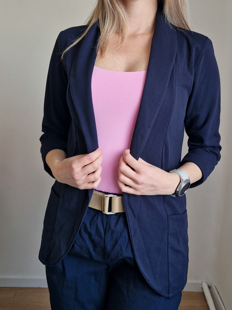 Shine sötétkék blézer